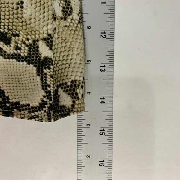 Zara M Womens Reptile Print Flare Skater Skort Side Tie Snake Python - Picture 7 of 11